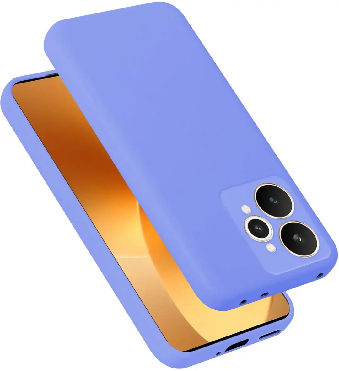 Cadorabo Hoesje geschikt voor Realme 15 5G Case in Liquid Lichte Paars Beschermh