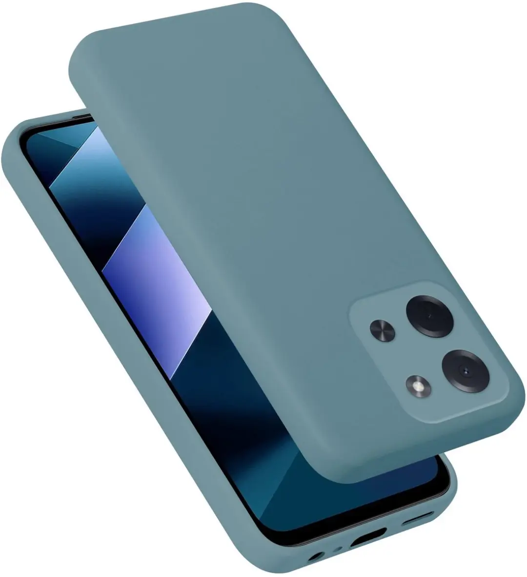 Cadorabo Hoesje geschikt voor Xiaomi Poco C85 Case in Liquid Groen Beschermhoes