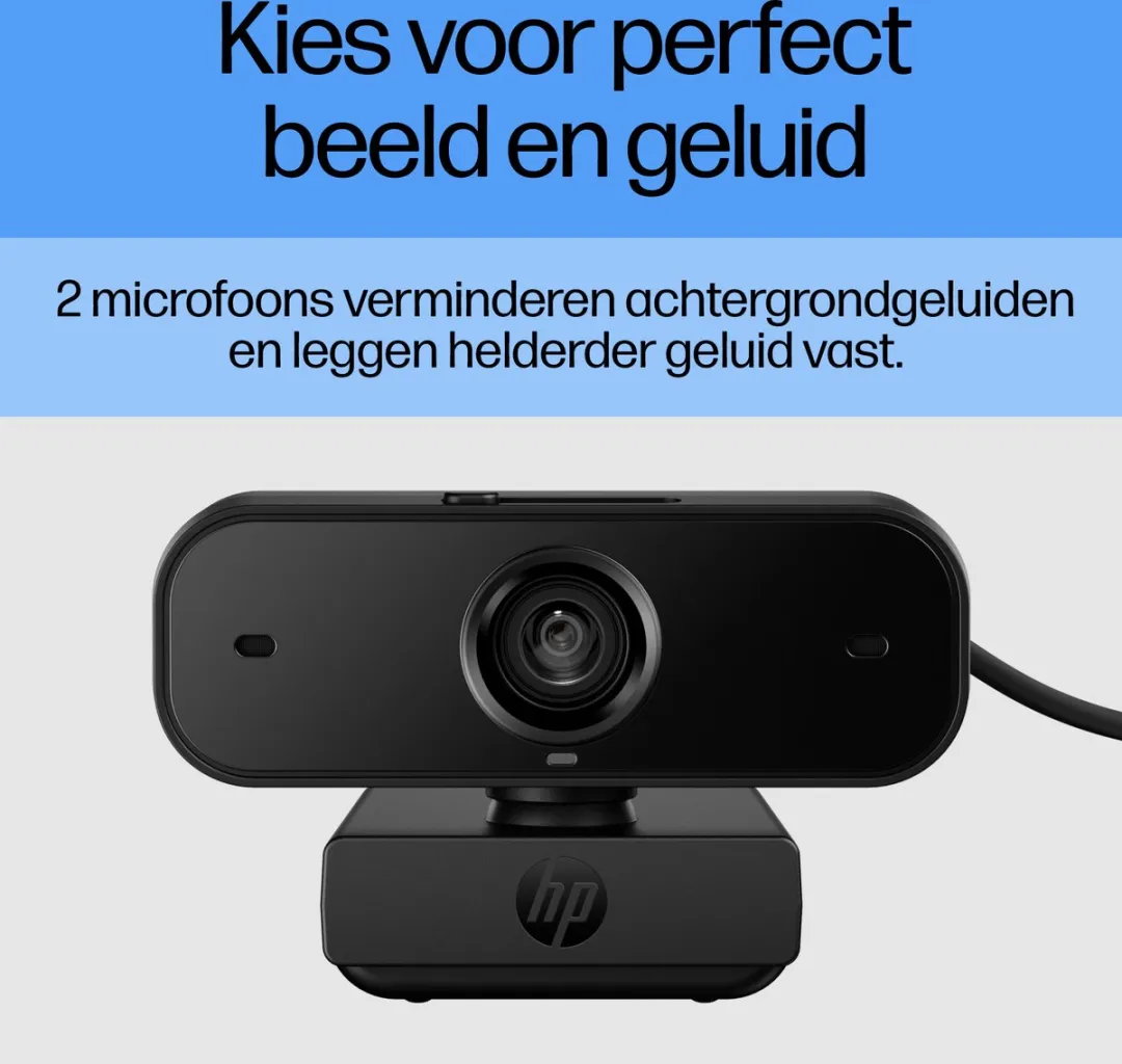 HP 430 FHD-webcam 77B11AA#ABB - Zwart