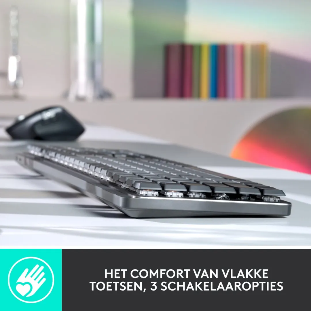 Logitech MX Mechanical 920-010757 Draadloos Toetsenbord - Tactile - Grijs