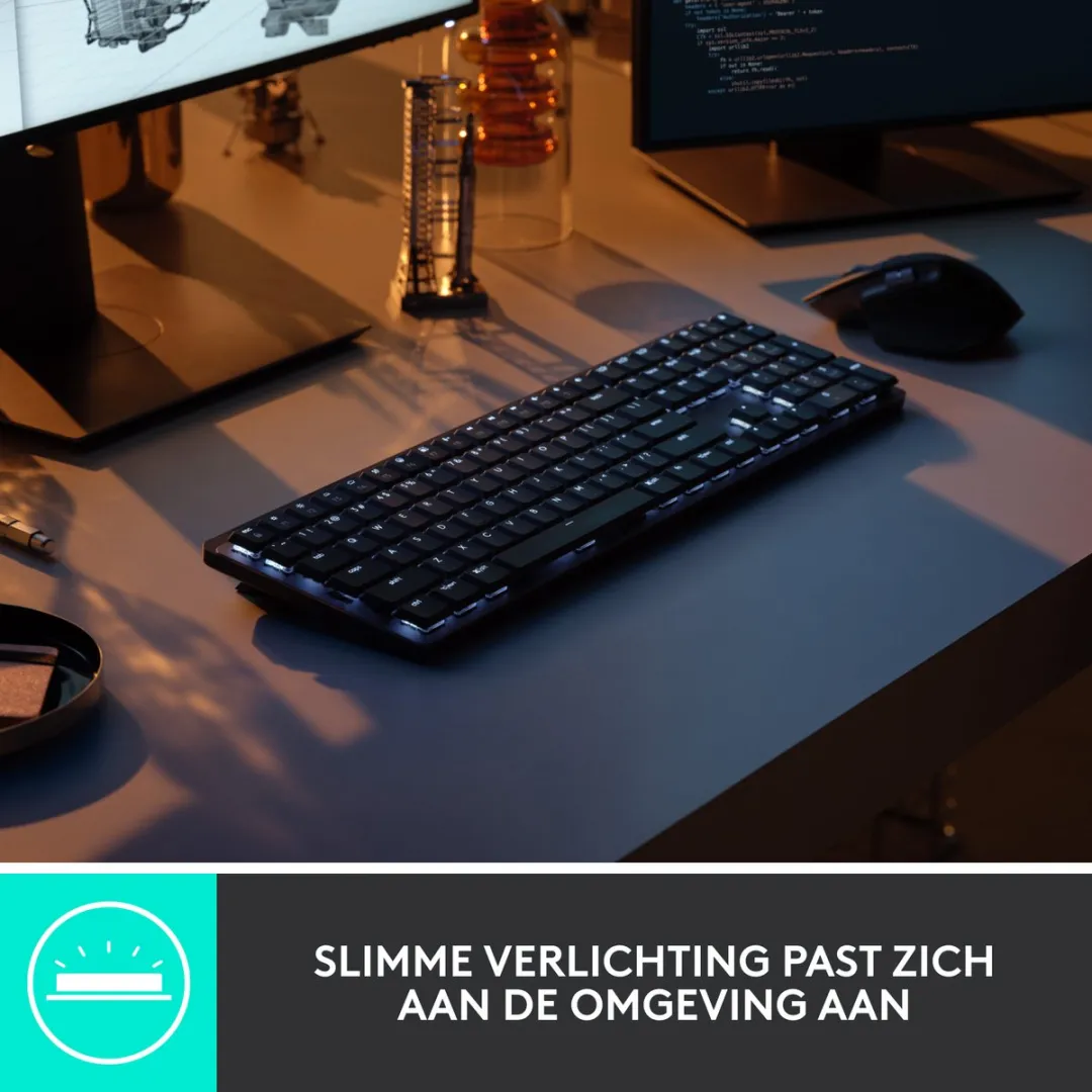 Logitech MX Mechanical 920-010757 Draadloos Toetsenbord - Tactile - Grijs