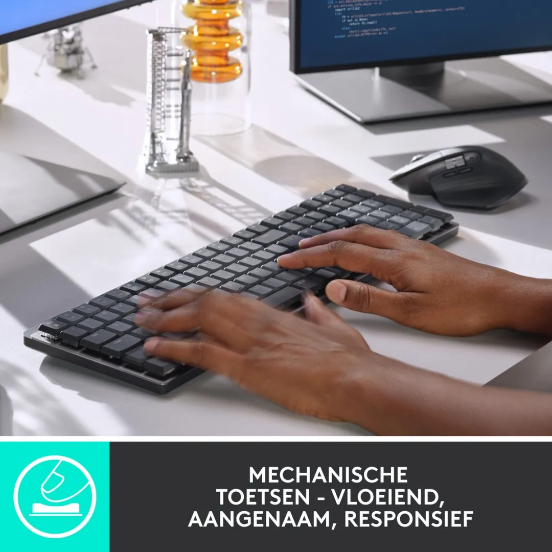Logitech MX Mechanical 920-010757 Draadloos Toetsenbord - Tactile - Grijs