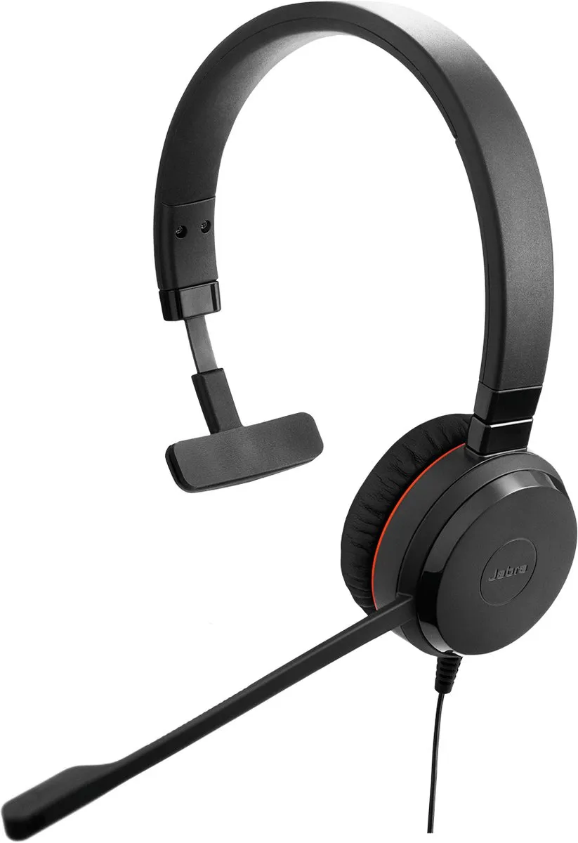 Jabra Evolve 20 SE Headset - USB Type-C/Type-A - Zwart