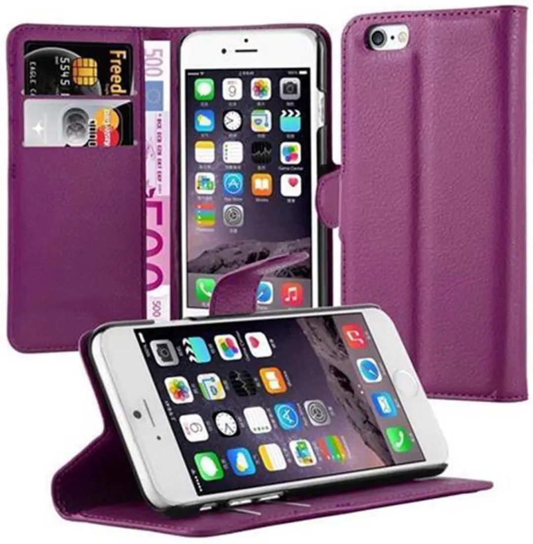 Cadorabo Hoesje geschikt voor Apple iPhone 6 / 6S in MANGAAN PAARS