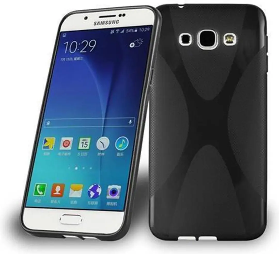 Cadorabo Hoesje geschikt voor Samsung Galaxy A8 2015 in ZWARTE OXIDE