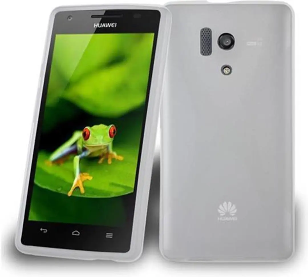 Cadorabo Hoesje geschikt voor Honor 3 in SEMI-TRANSPARANT - Beschermhoes gemaakt van flexibel TPU silicone Case Cover