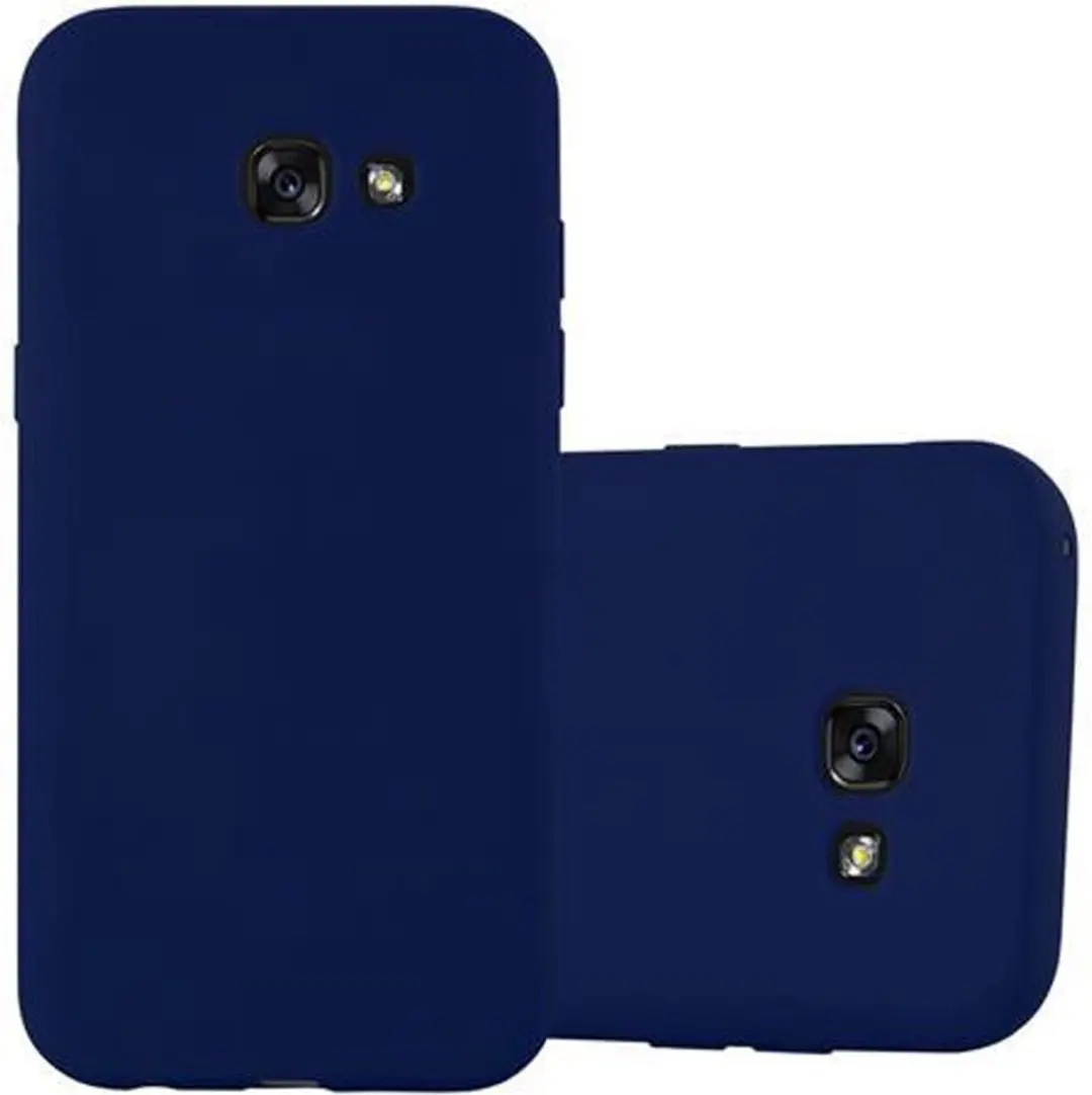 Cadorabo Hoesje geschikt voor Samsung Galaxy A5 2017 in CANDY DONKER BLAUW