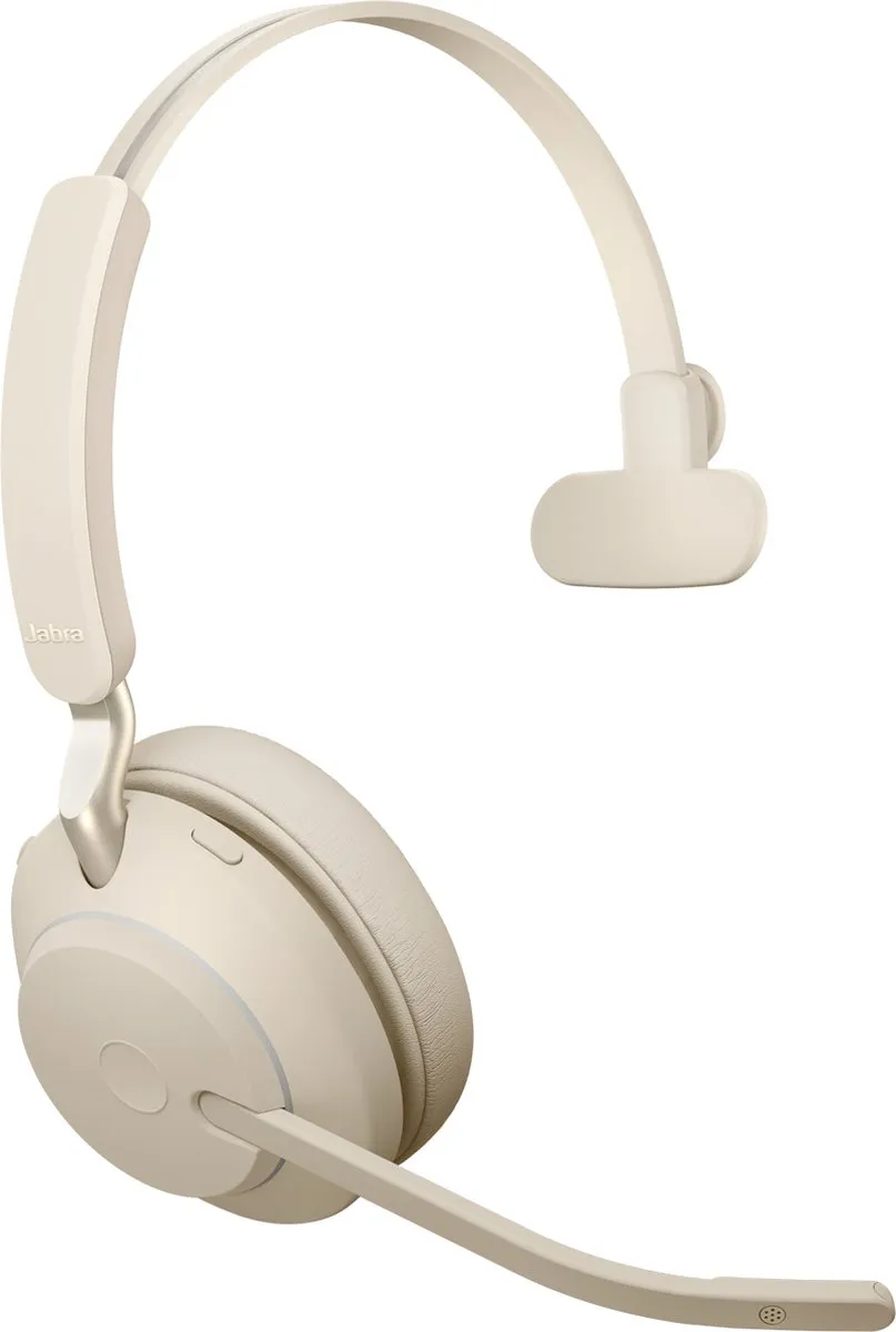 Jabra Evolve2 65 UC Mono Headset - Beige - 26599-889-898