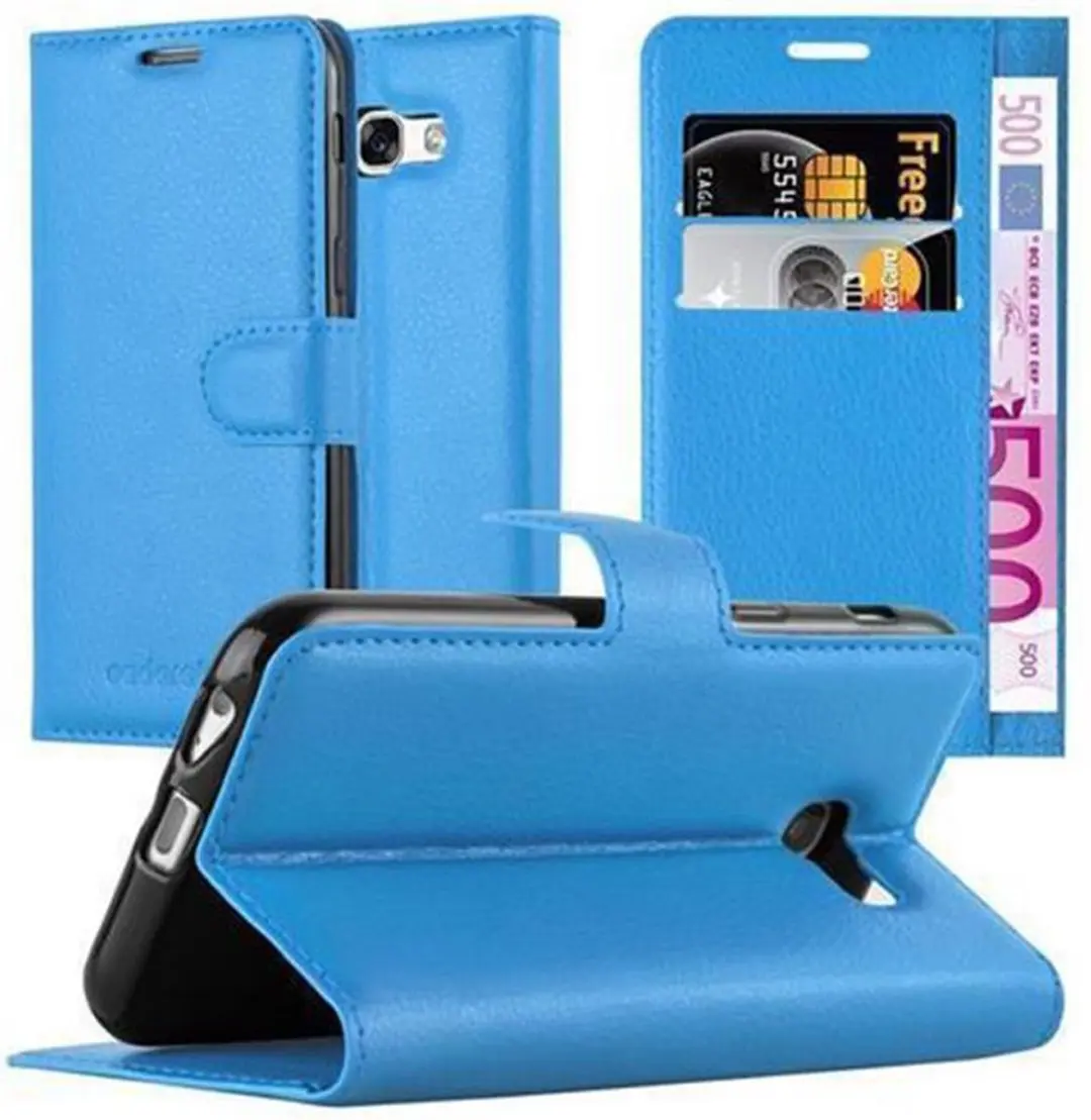 Cadorabo Hoesje geschikt voor Samsung Galaxy A3 2017 in PASTEL BLAUW