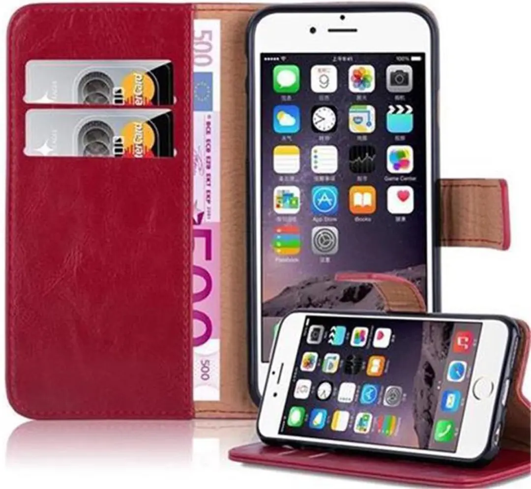Cadorabo Hoesje geschikt voor Apple iPhone 6 / 6S in WIJN ROOD