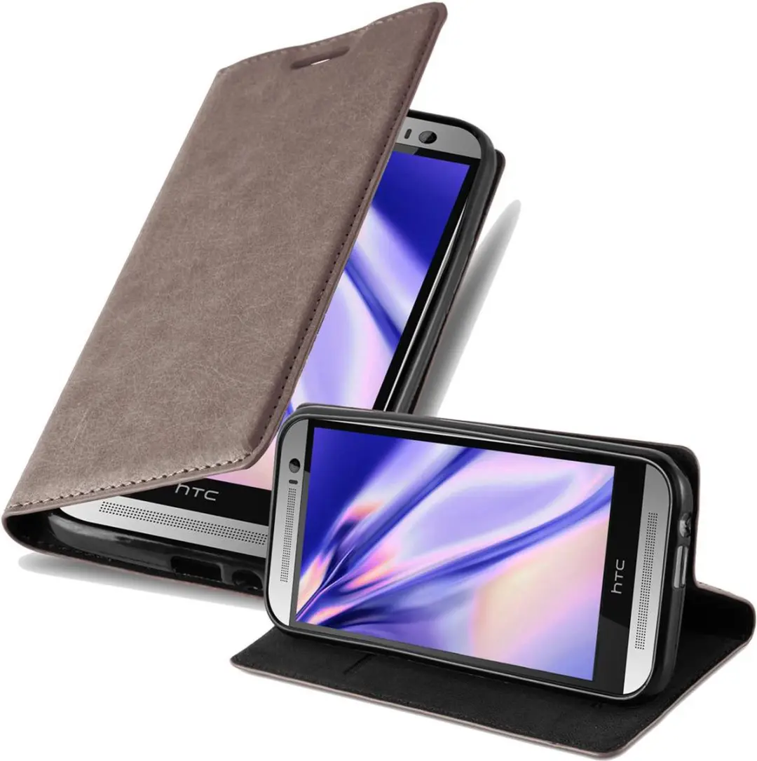 Cadorabo Hoesje geschikt voor HTC ONE M8 in KOFFIE BRUIN