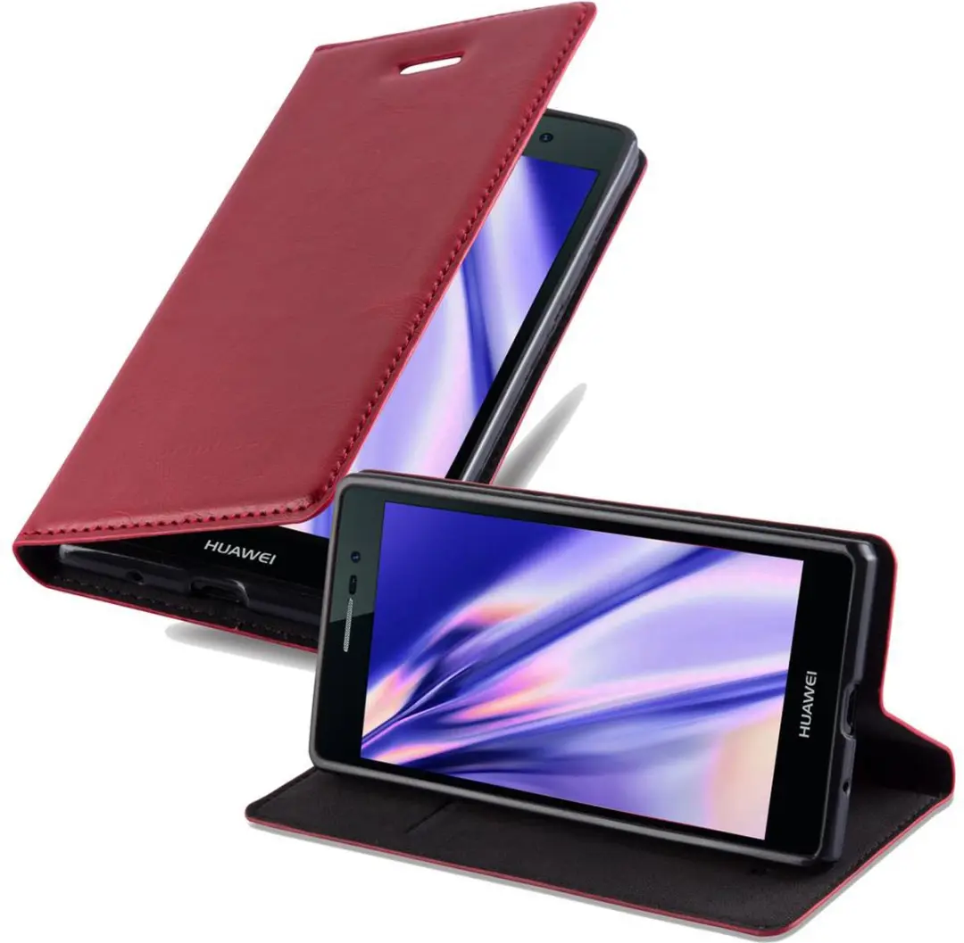 Cadorabo Hoesje geschikt voor Huawei ASCEND P7 in APPEL ROOD