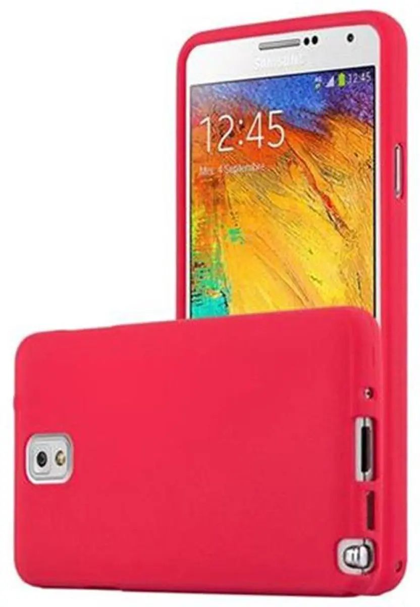 Cadorabo Hoesje geschikt voor Samsung Galaxy NOTE 3 in FROST ROOD