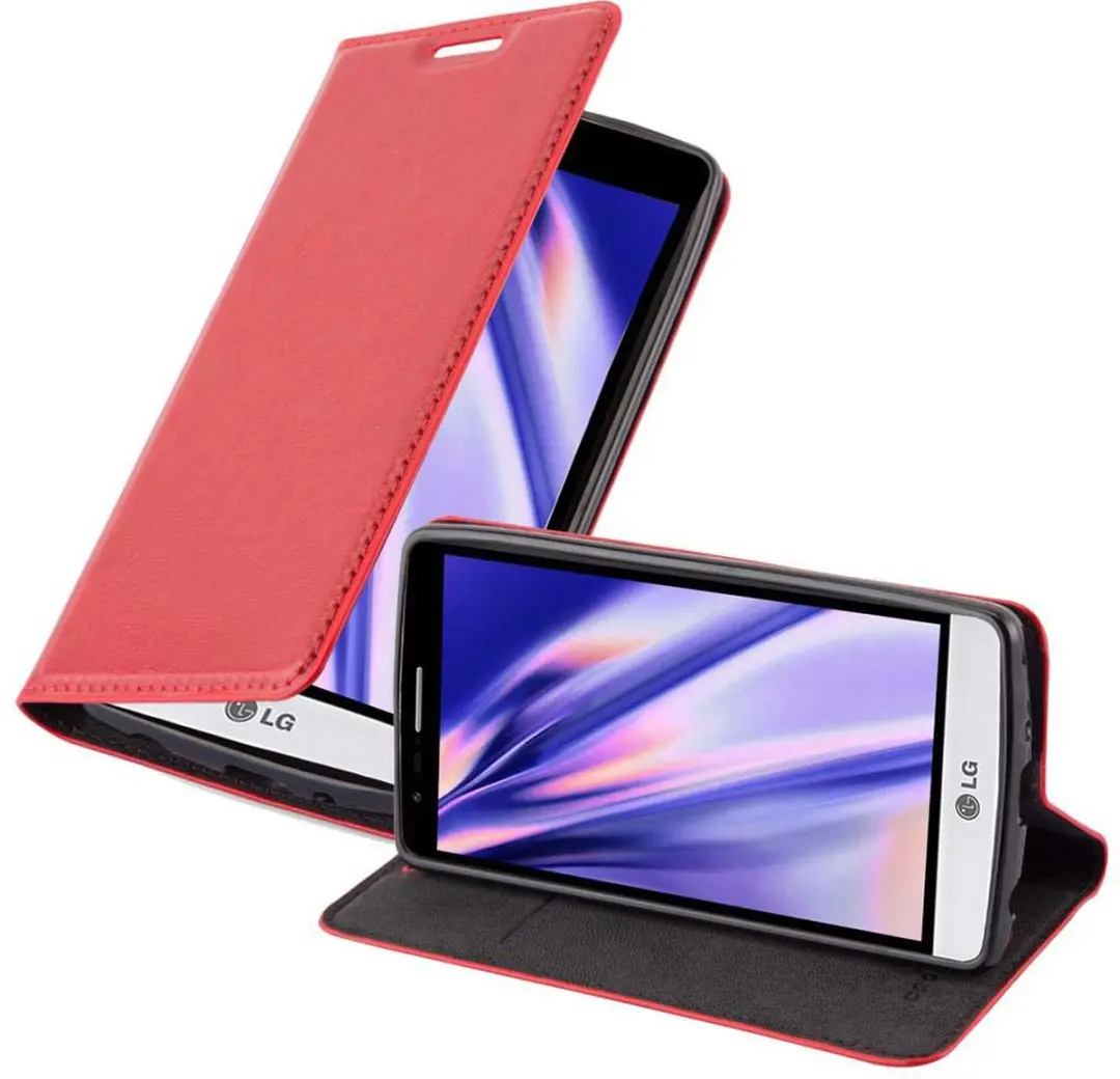 Cadorabo Hoesje geschikt voor LG G3 MINI / G3 S in APPEL ROOD