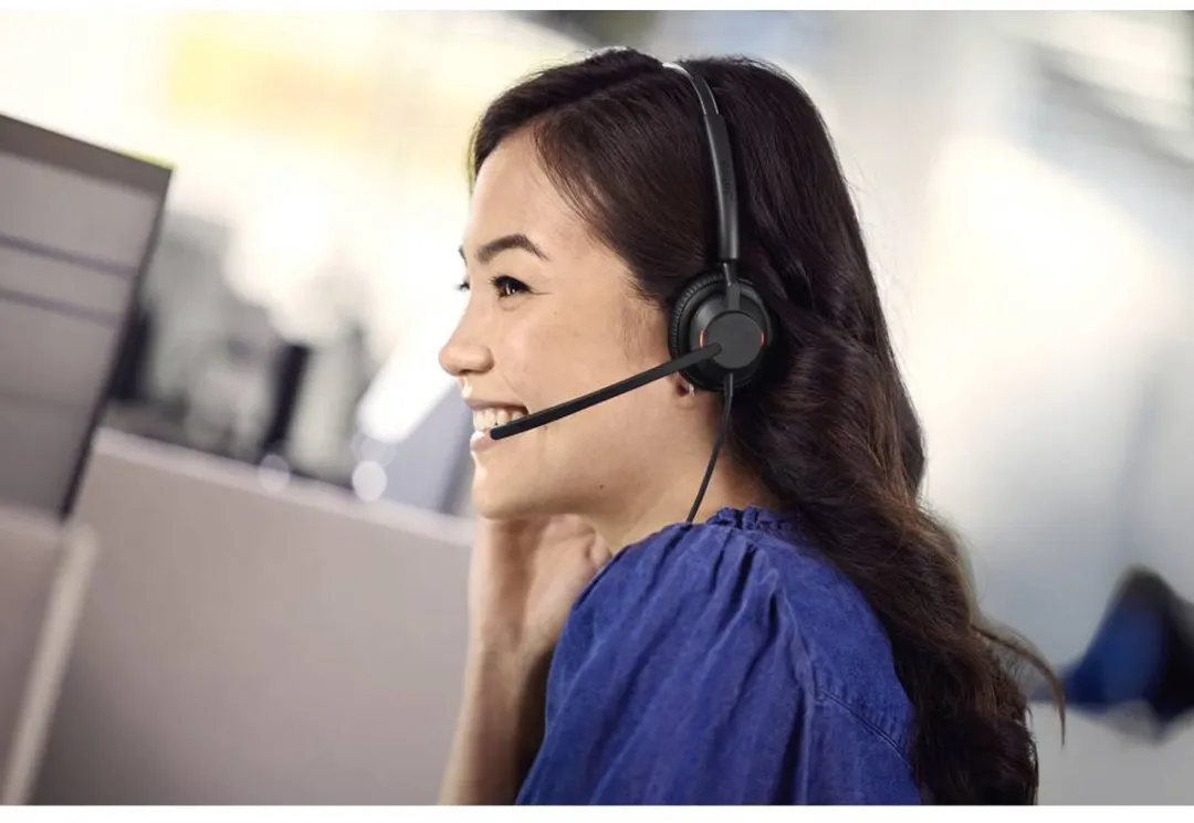 Jabra Engage 40 Headset - Bedraad - USB Type-C/Type-A - Zwart