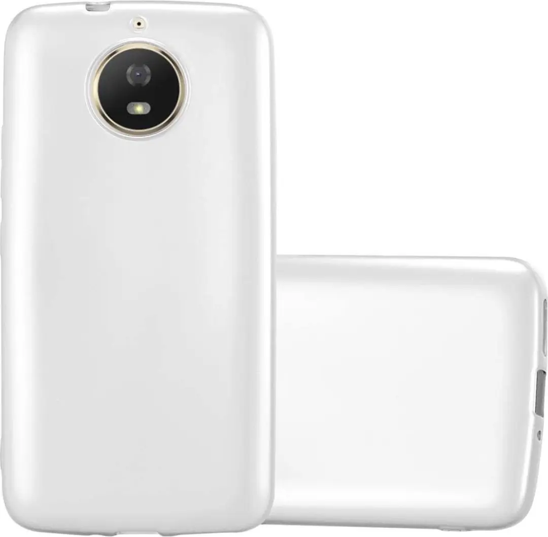 Cadorabo Hoesje geschikt voor Motorola MOTO G5S in METALLIC ZILVER