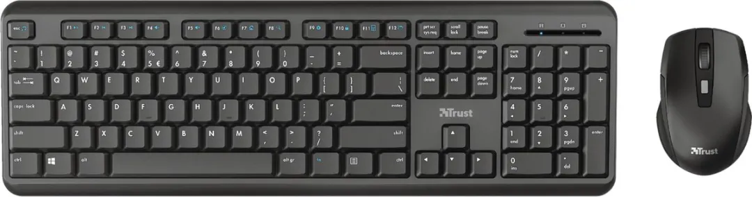 Trust TKM-350 Draadloos Toetsenbord & Muis - Zwart