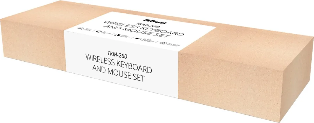 Trust TKM-350 Draadloos Toetsenbord & Muis - Zwart - afbeelding 6 van 6