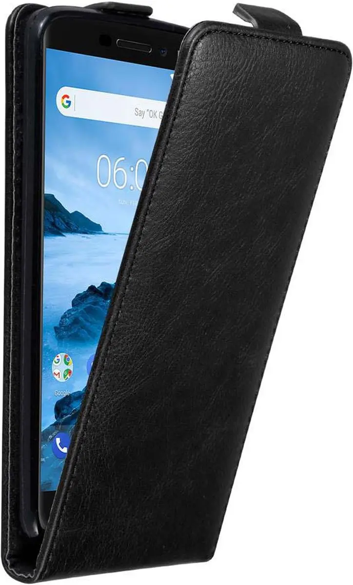 Cadorabo Hoesje geschikt voor Nokia 6.1 in ZWARTE NACHT