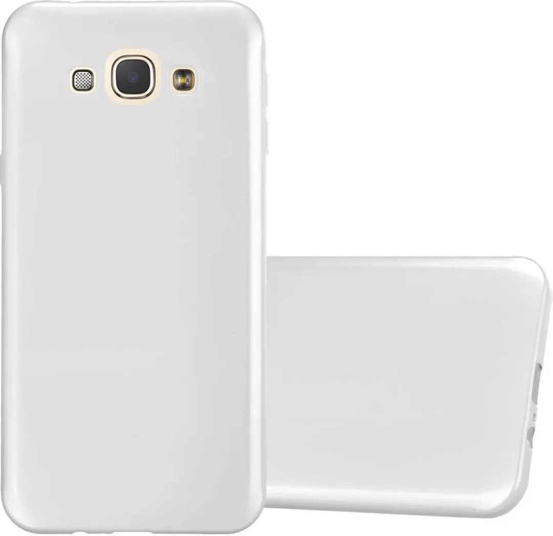 Cadorabo Hoesje geschikt voor Samsung Galaxy A8 2015 in METALLIC ZILVER