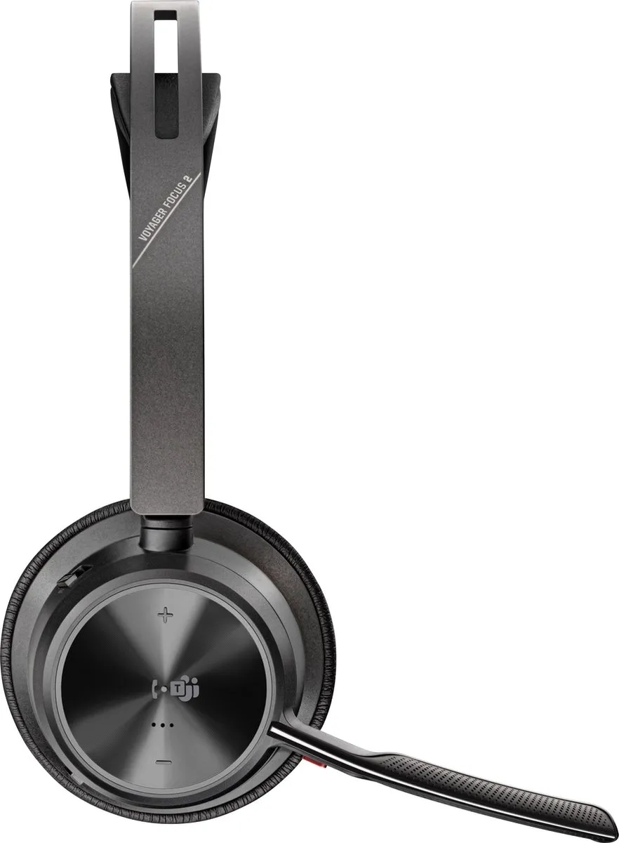 HP Poly Voyager Focus 2 Headset - Zwart - afbeelding 4 van 6
