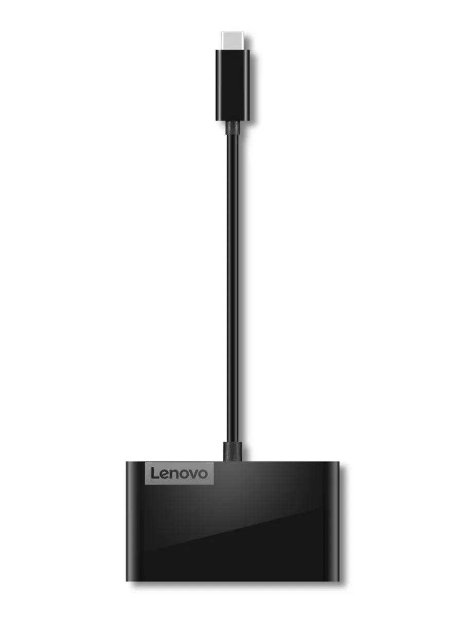 Lenovo GX91L84354 USB-C Interface Hub - 4 Poorten - Zwart
