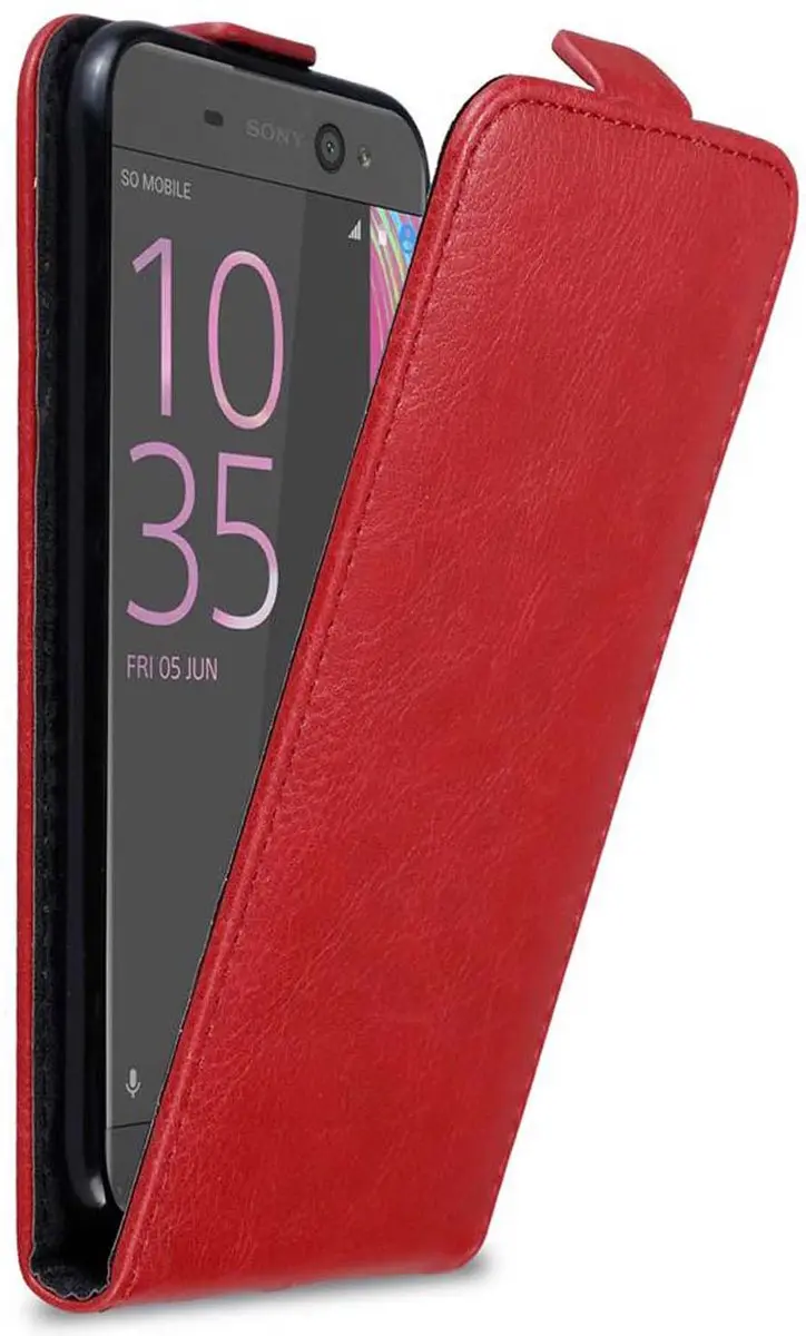Cadorabo Hoesje geschikt voor Sony Xperia XA ULTRA in APPEL ROOD
