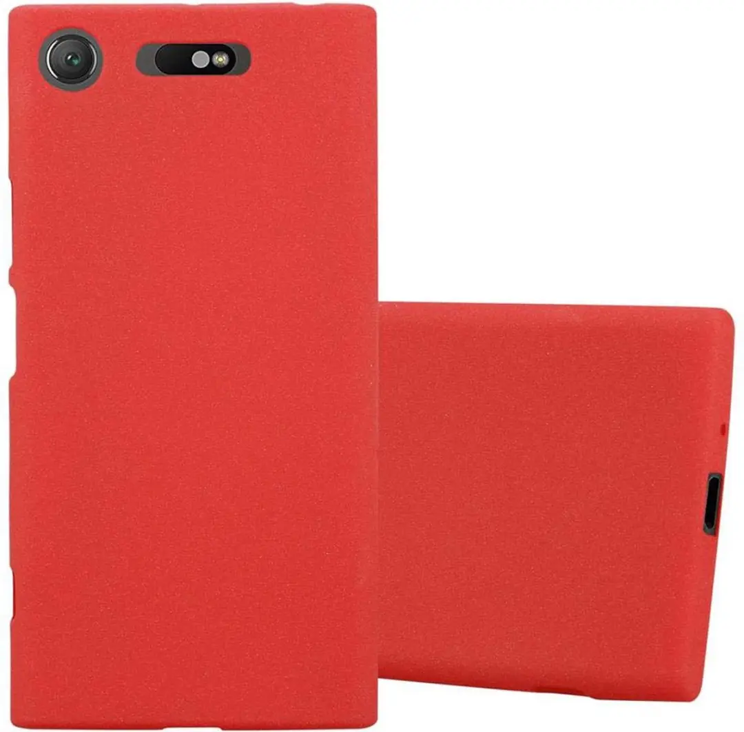 Cadorabo Hoesje geschikt voor Sony Xperia XZ1 in FROST ROOD