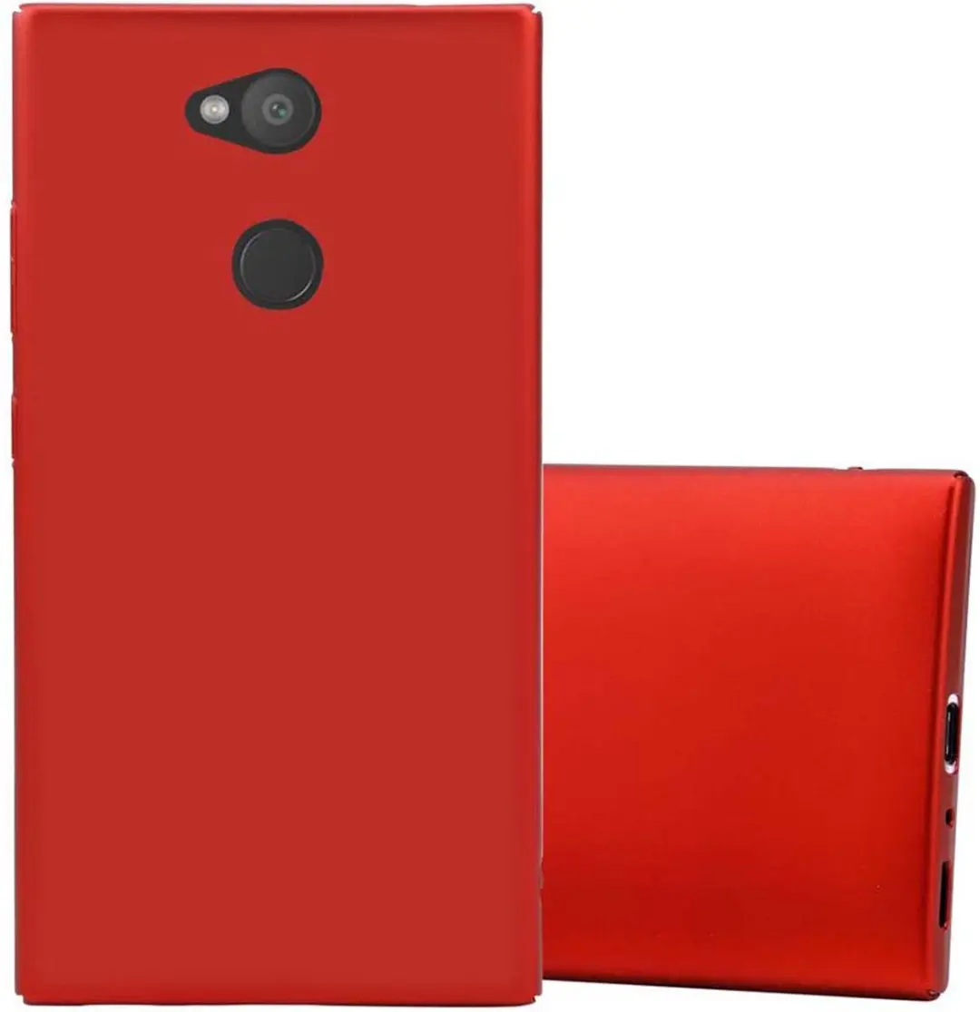 Cadorabo Hoesje geschikt voor Sony Xperia L2 in METAAL ROOD