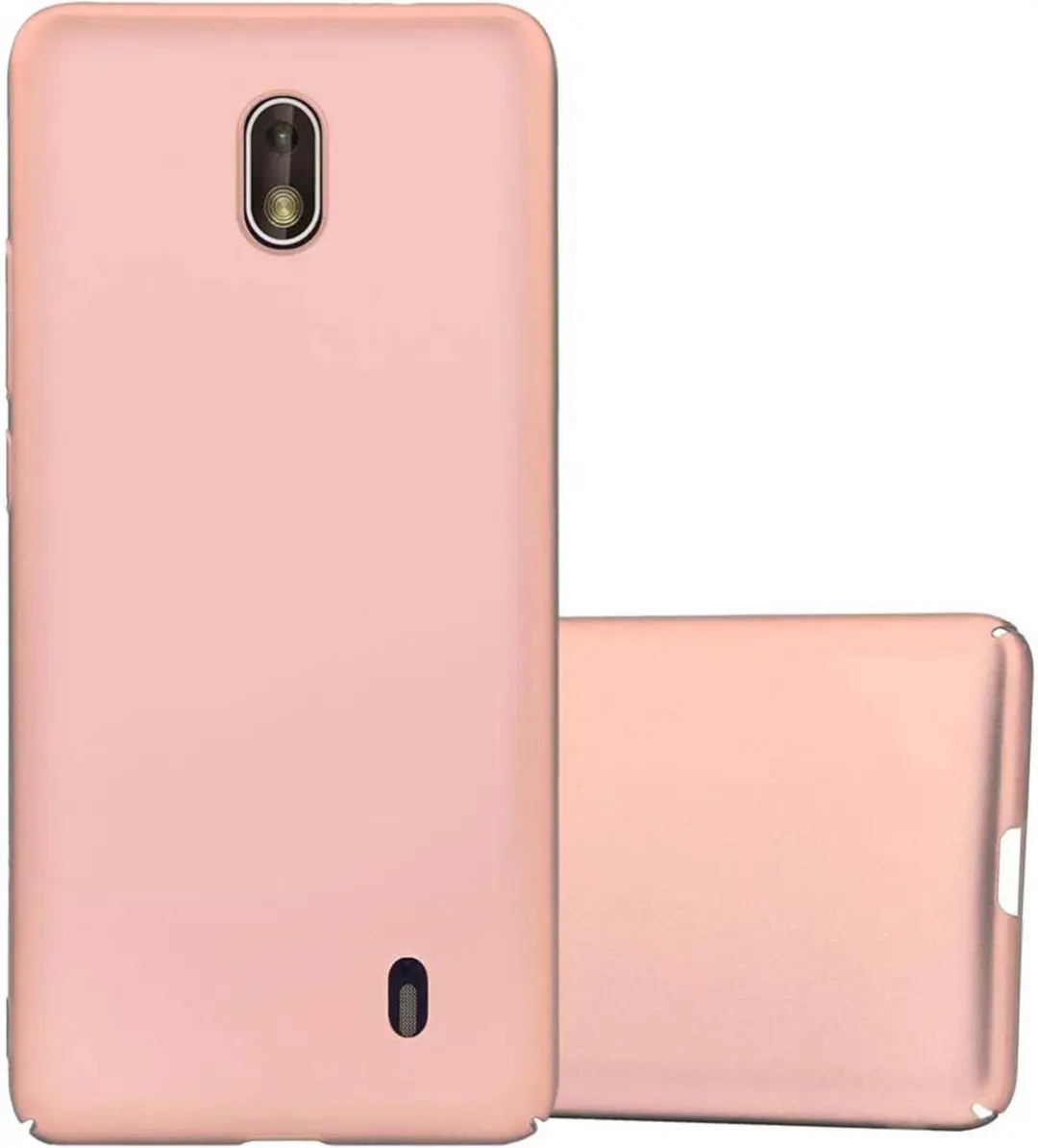 Cadorabo Hoesje geschikt voor Nokia 1 2018 in METAAL ROSE GOUD