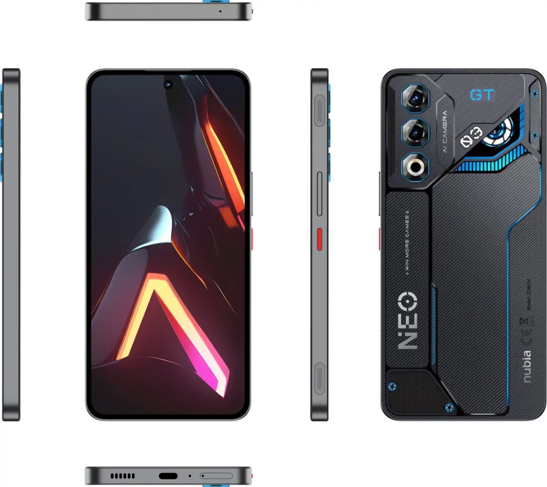 ZTE Nubia Neo 3 GT 5G Smartphone - 256GB - Grijs - afbeelding 6 van 6