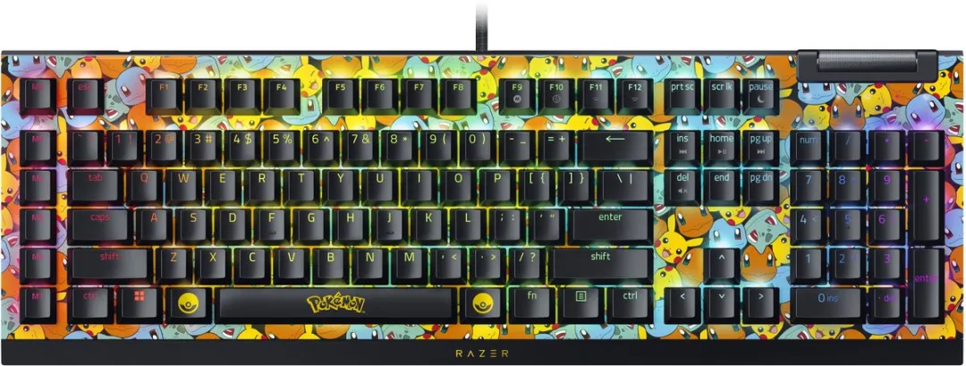 Razer BlackWidow V4 X RZ03-04704200-R3M1 Gaming Toetsenbord - Green Switch - Pokémon Kanto Starters