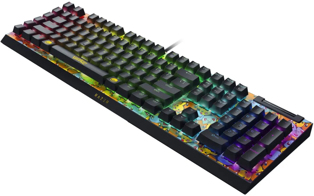 Razer BlackWidow V4 X RZ03-04704200-R3M1 Gaming Toetsenbord - Green Switch - Pokémon Kanto Starters