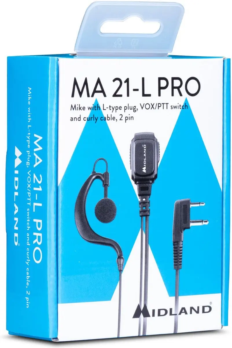 Midland MIDLAND® MA21-L DASSPELDMICROFOON MET PTT-FUNCTIE - afbeelding 2 van 2