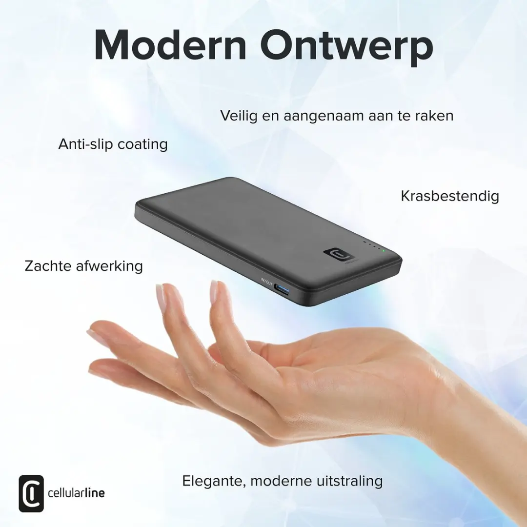 Cellularline MAG 5000 Powerbank PBNEWMAG5000K - Zwart - afbeelding 6 van 6