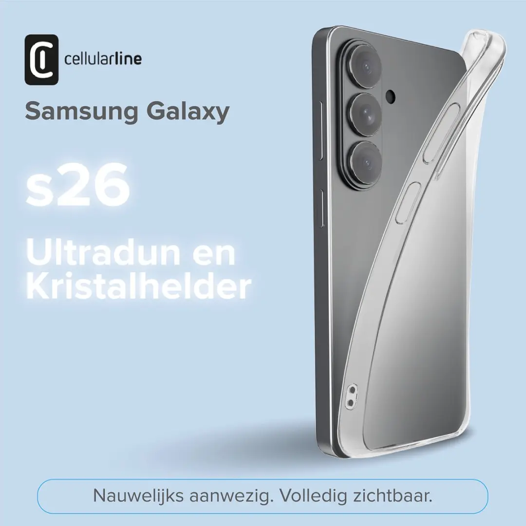 Cellularline Fine Hoesje Galaxy S26 - Transparant - afbeelding 5 van 6