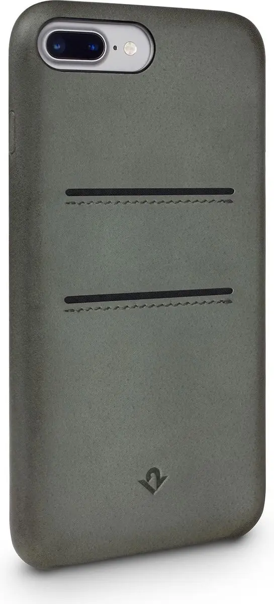 Twelve South Relaxed Lthr case w/pockets iPhone 8+/7+ Drd Herb