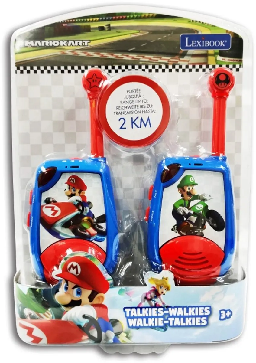 Lexibook Mario Kart TW25NI Walkie-Talkies 2km - Blauw - afbeelding 6 van 6