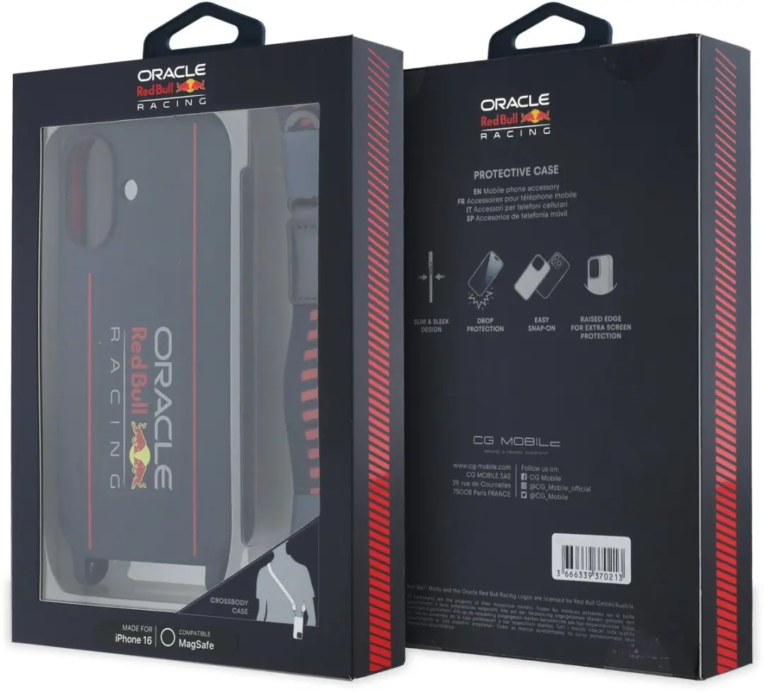 Red Bull iPhone 16 Hoesje met MagSafe en Koord - Blauw - afbeelding 2 van 6