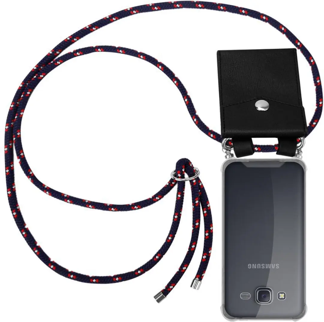 Cadorabo Hoesje geschikt voor Samsung Galaxy J5 2015 in BLAUW ROOD WITTE STIP