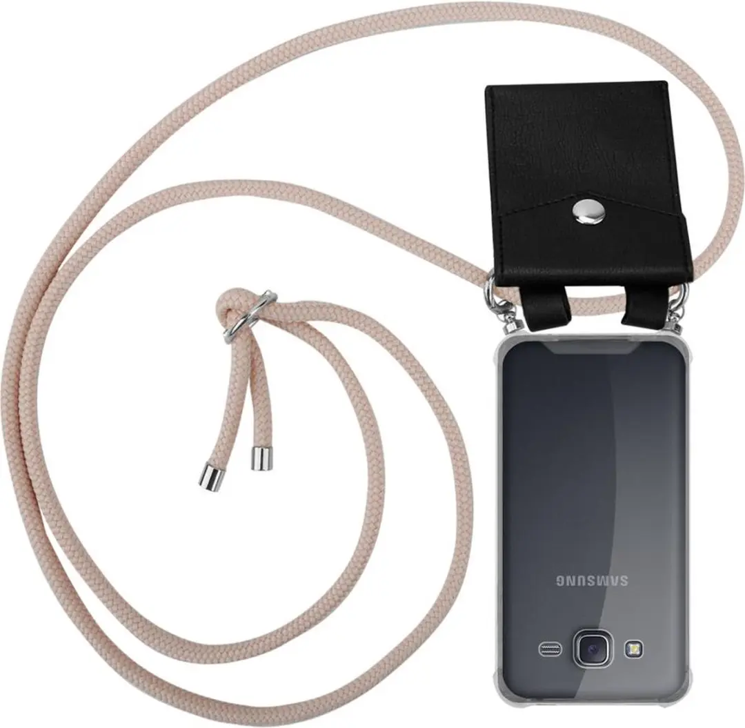 Cadorabo Hoesje geschikt voor Samsung Galaxy J5 2015 in PEARLY ROSE GOUD