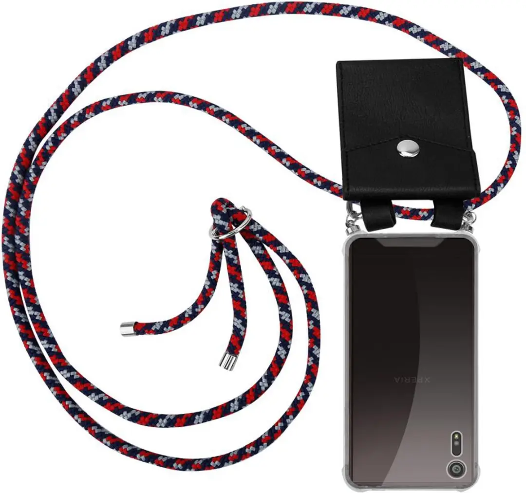 Cadorabo Hoesje geschikt voor Sony Xperia XZ / XZs in ROOD BLAUW WIT