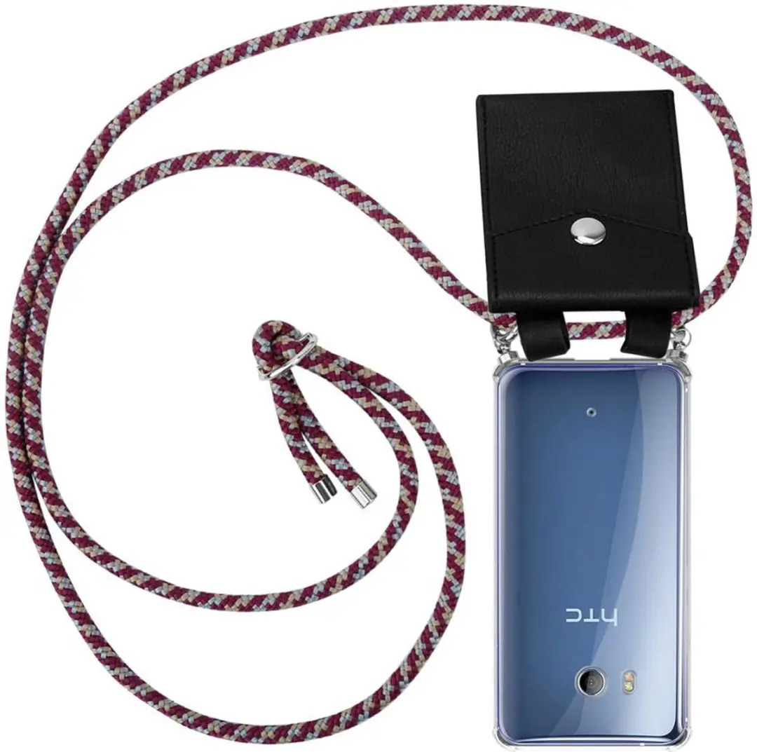 Cadorabo Hoesje geschikt voor HTC OCEAN / U11 in ROOD GEEL WIT