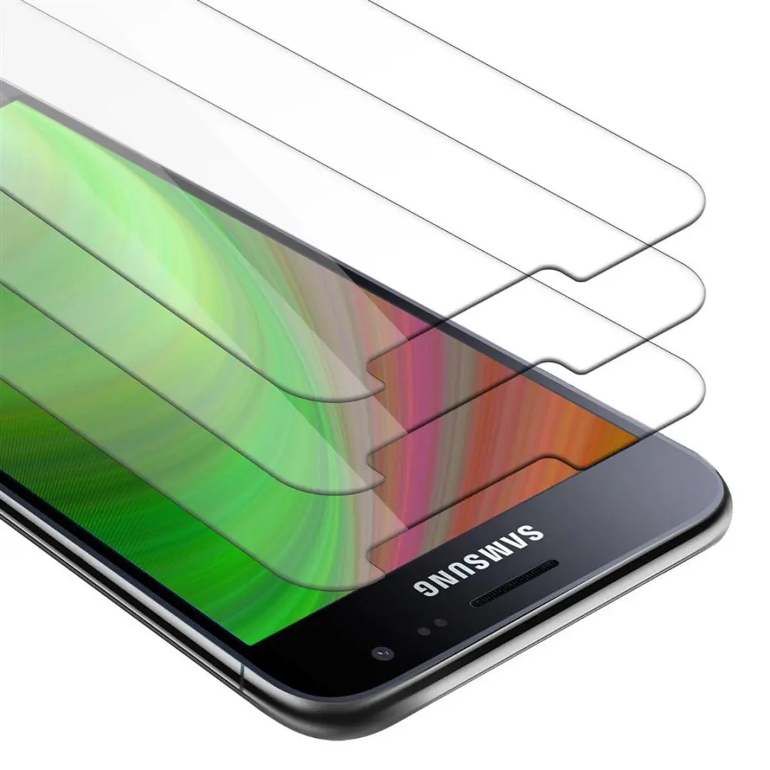 Cadorabo 3x Screenprotector geschikt voor Samsung Galaxy J3 2016