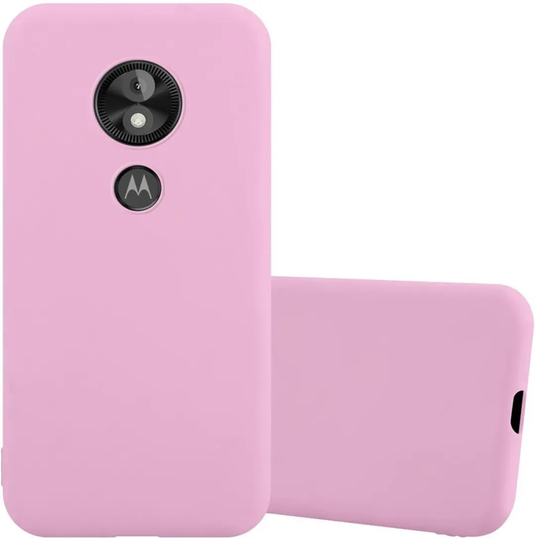 Cadorabo Hoesje geschikt voor Motorola MOTO E5 PLAY in CANDY ROZE