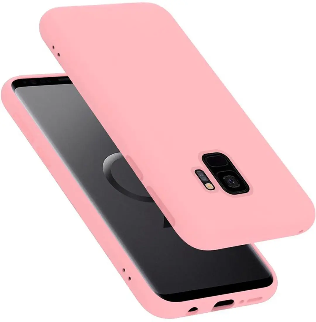 Cadorabo Hoesje geschikt voor Samsung Galaxy S9 in LIQUID ROZE