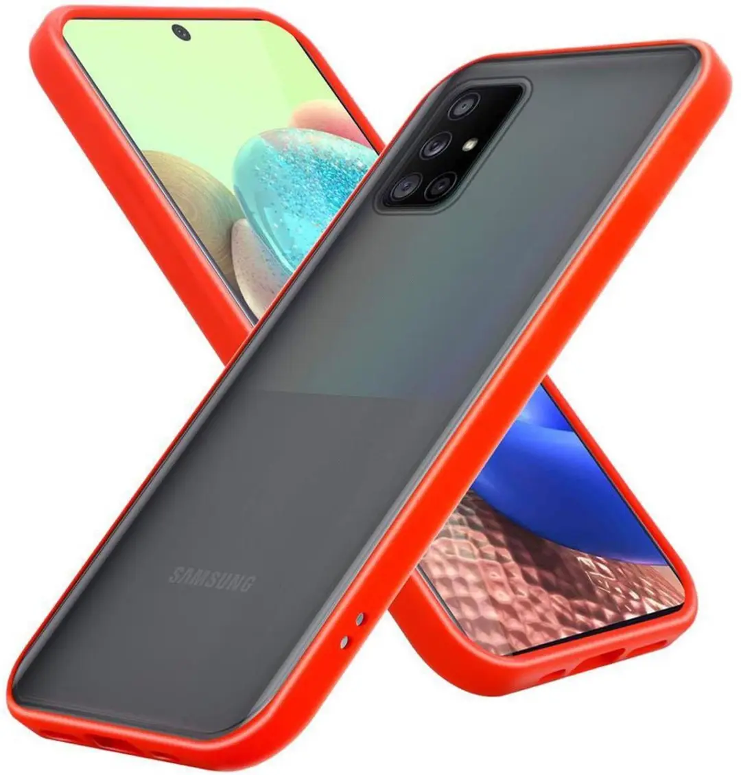 Cadorabo Hoesje geschikt voor Samsung Galaxy A71 5G in Mat Rood
