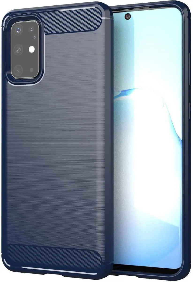 Cadorabo Hoesje geschikt voor Samsung Galaxy S20 in BRUSHED BLAUW