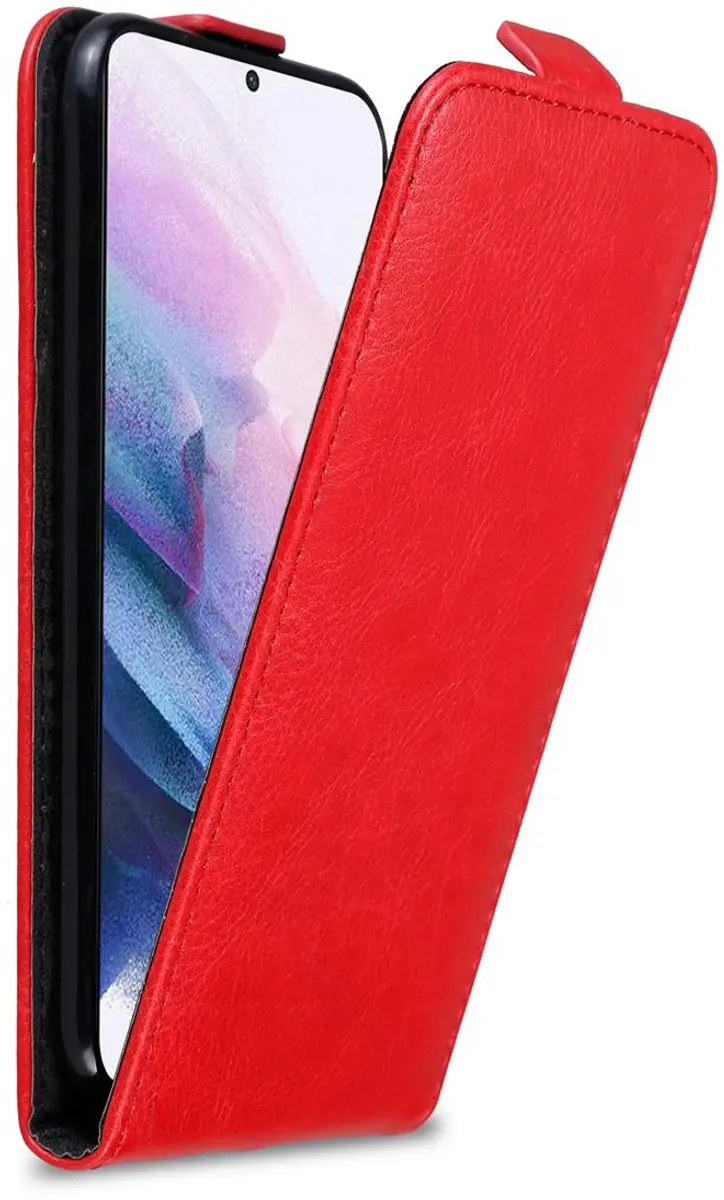 Cadorabo Hoesje geschikt voor Samsung Galaxy S21 PLUS in APPEL ROOD