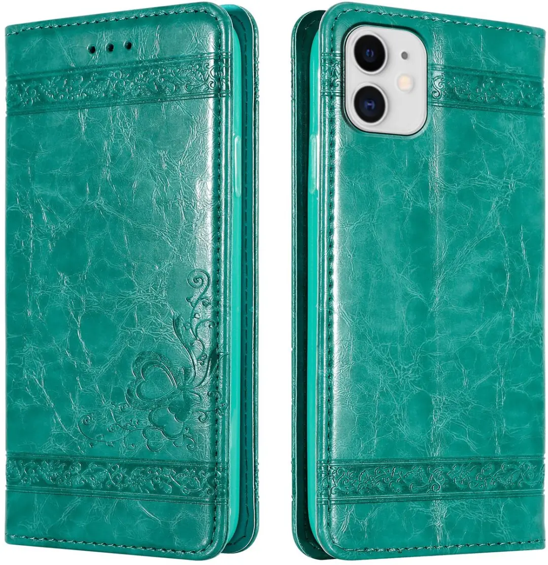Cadorabo Hoesje geschikt voor Apple iPhone 11 in TURKOOIS met ornamenten
